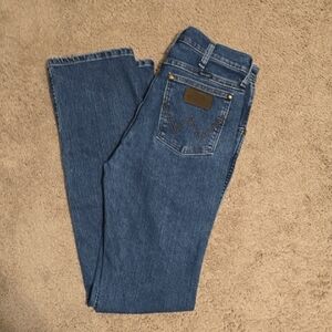 Wrangler Dark Blue Denim Jeans, 30x34